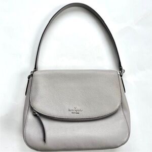 Kate Spade Jackson Medium Flap Shoulder Bag grey